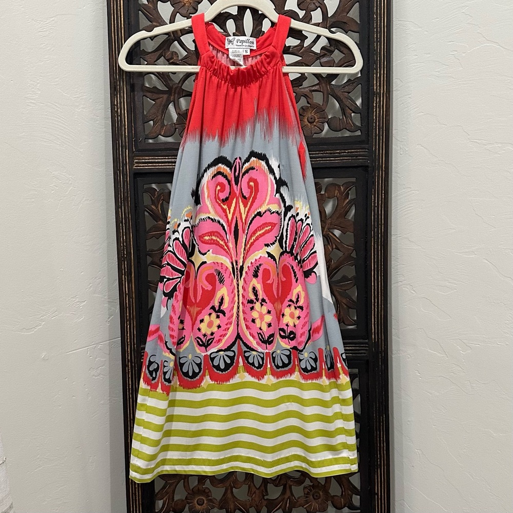 🔵 Papillon Halter Style mini dress Size Small